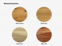 "Insa" Waschtischunterschrank Massivholz u. Deckplatte Corian® 60 cm | Lapidispa® 
