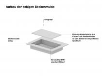 "Insa" Badmöbel Eiche Premium hell inkl. Waschtisch Corian® 2 Becken | Spa Ambiente® 